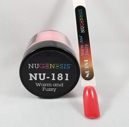 NuGenesis Nail Dipping Powder Color 1.5oz/43g Jar - (NU181 WARM AND FUZZY) Beauty & Personal Care Nugenesis