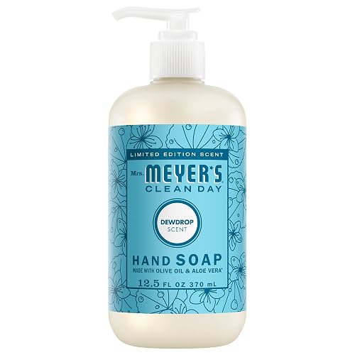 Mrs. MEYER'S CLEAN DAY Liquid Hand Soap, Dewdrop Scent, 12.5 Ounce Bottle