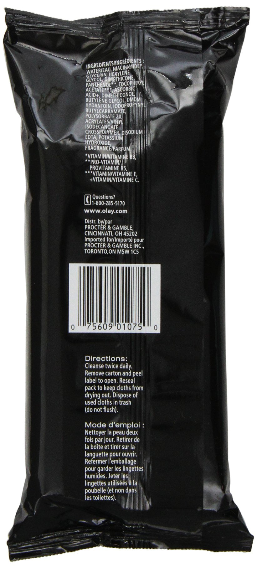 Olay Total Effects Age Defying Wet Cleansing Cloths, 30 Count