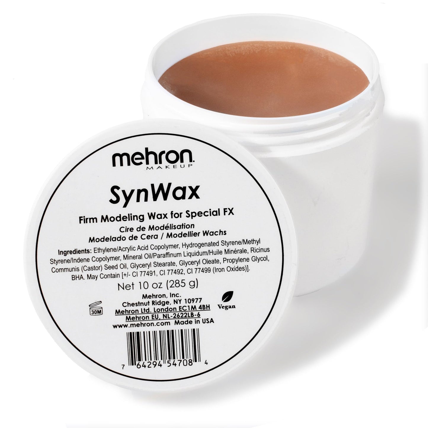 Mehron Makeup SynWax | Firm Modeling Wax for Special FX | Scar Wax SFX Makeup For Fake Scars, Fake Wounds, & Halloween Effects | Made in the USA