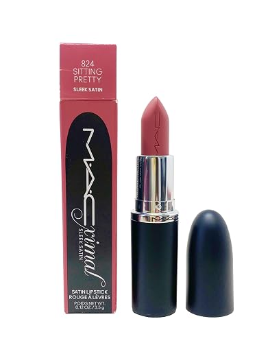 MAC Cosmetics Ximal Sleek Satin Lipstick - 824 Sitting Pretty (Light rose) 0.12 Oz / 3.5 g