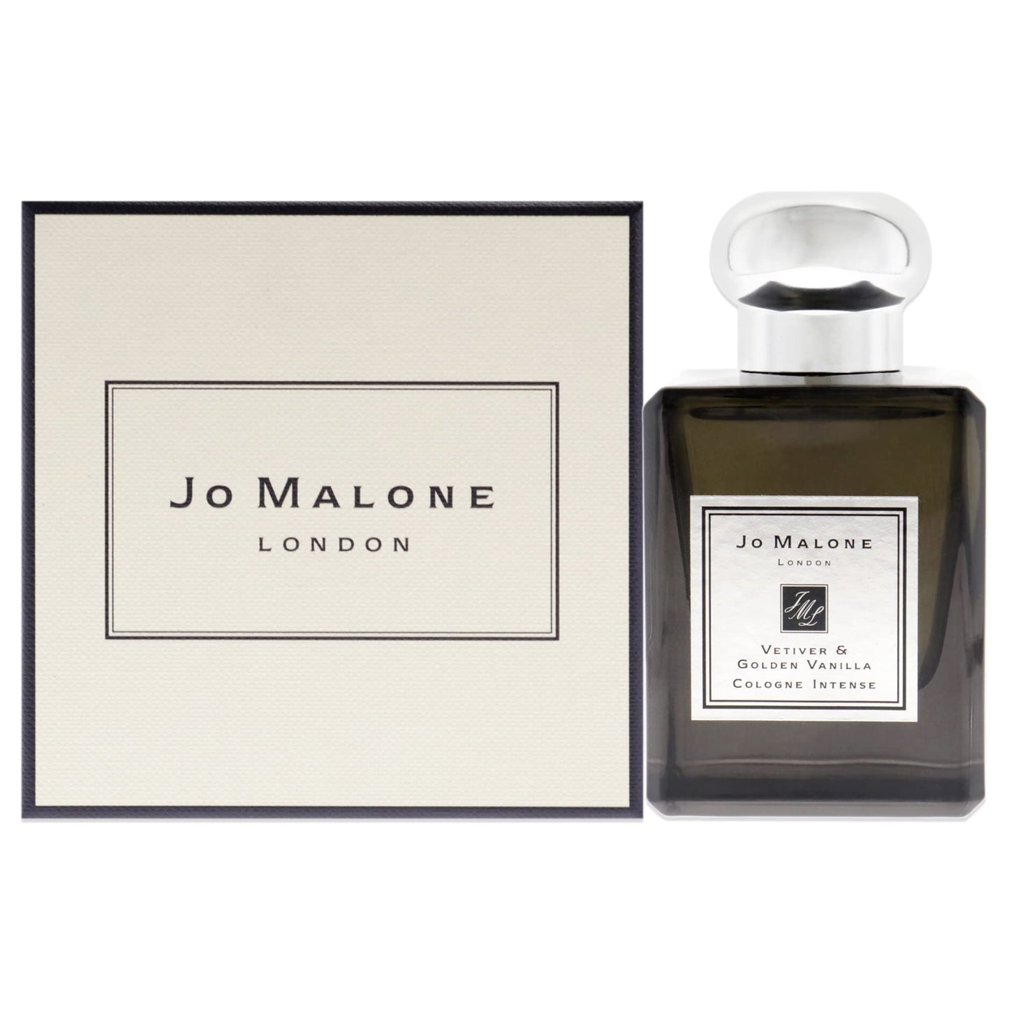 Jo Malone Vetiver & Golden Vanilla Cologne Intense Eau de Cologen Spray for Unisex, 1.7 Ounce