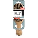 Diane Hard Reinforced Boar Curved Club Wave Hair Brush for Styling and Wave Maintenance, Perfect for Short Cuts, Fades, and Thick, Tight Curls