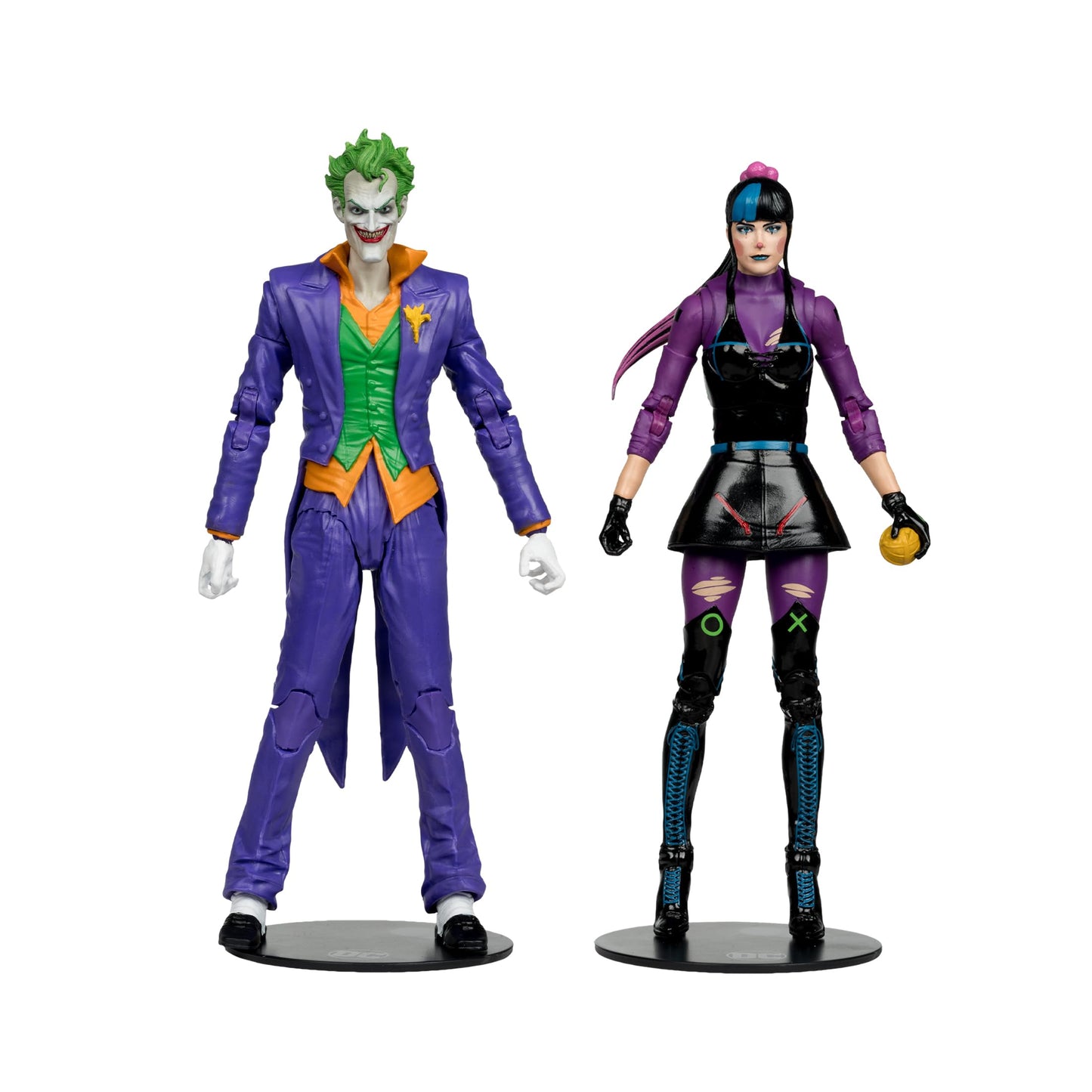 McFarlane Toys - DC Multiverse The Joker & Punchline 7" Action Figure 2pk