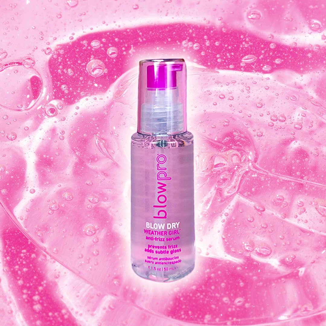 blowpro Weather Girl Anti-Frizz Serum, Protects Hair All Day Long, Weightless Serum, Blend of Soy and Silk Enhance Hair with Luster and Softness, No