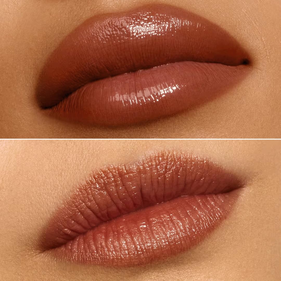 about-face Light Lock Lip Gloss Feel It All - Non-Sticky, High-Shine Lip Oil Gloss with Coconut Oil, Peppermint & Lavender - Vegan, Cruelty-Free,