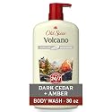Old Spice Cleansing Body Wash for Men, 24/7 Shower Fresh with Lasting Scent, Exfoliate & Moisture, Gentle on Skin, Vitamin B3, Volcano with Dark Cedar