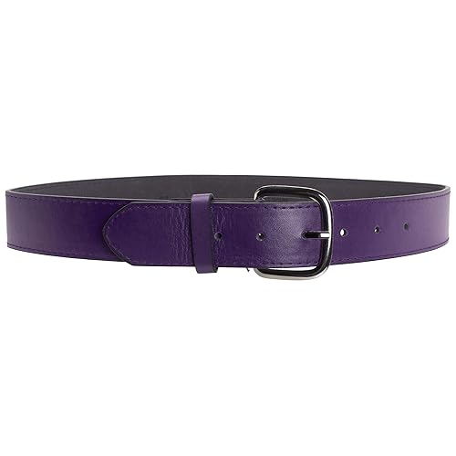 Schutt Sports Synthetic Leather Baseball and Softball Uniform Belt, Purple, Small