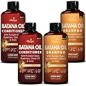 Batana Oil Shampoo & Conditioner Bundle, Aloe Vera Leaf Juice, Saw Palmetto, Caffeine, Biotin, Jojoba, Pumpkin Seed, Castor, Rosemary & Hydrolyzed