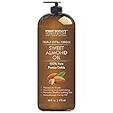 First Botany Cosmeceuticals, Cold Pressed Sweet Almond Oil - Triple AAA+ Grade Quality, For Hair, For Skin and For Face, 100% Pure and Natural