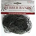 Donna Collection Elastic Bands, Black, 200 Count