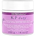 DERMAdoctor KP Bump Eraser Body Scrub with 10% AHAs + PHAs for Keratosis Pilaris, Dry, Rough, and Bumpy Skin, Dermatologist Formulated Exfoliating