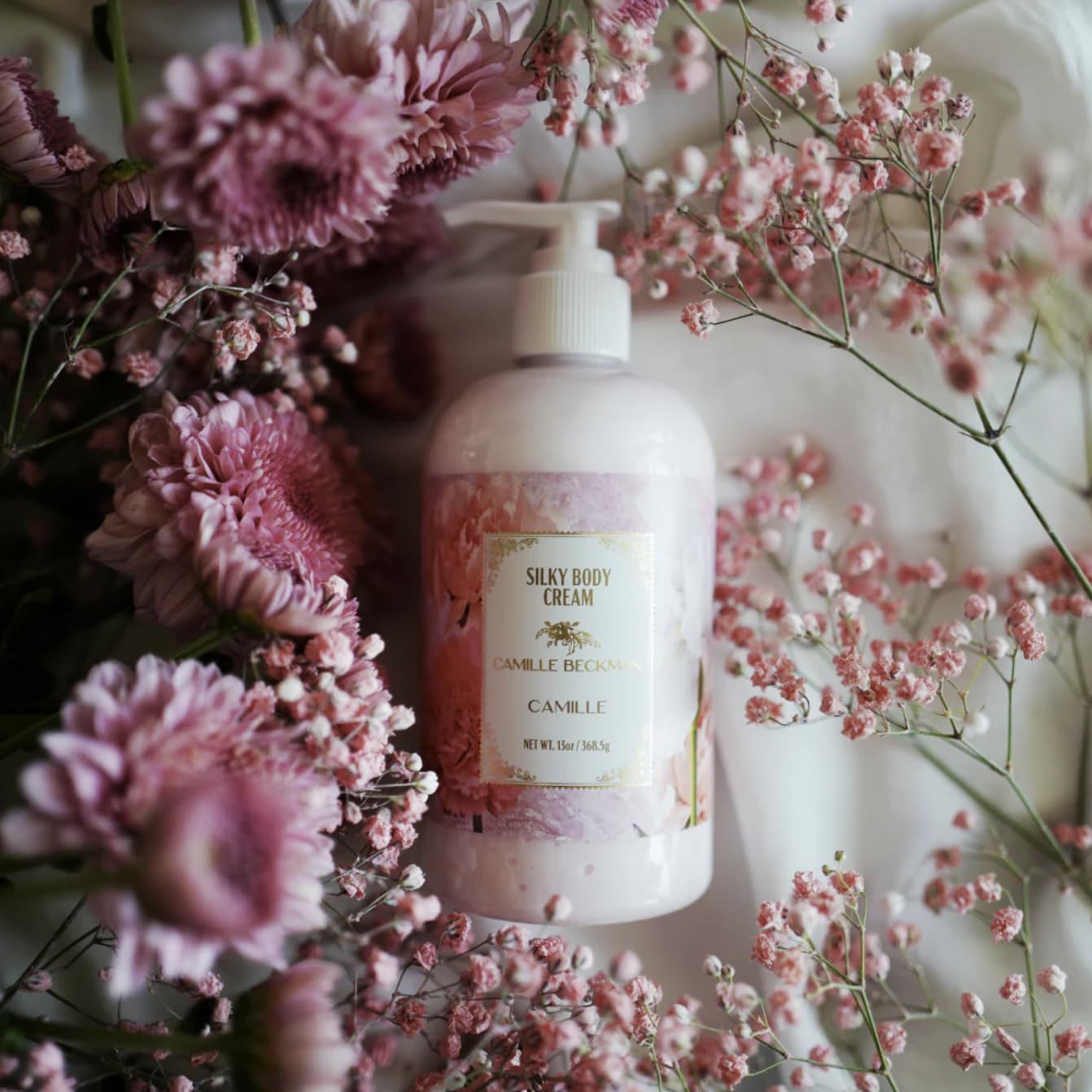 Camille Beckman Camille Scented Silky Body Cream, Daily Moisturizer for All Skin Types, Non-Greasy Vegan Formula to Nourish and Soften Hands and Body