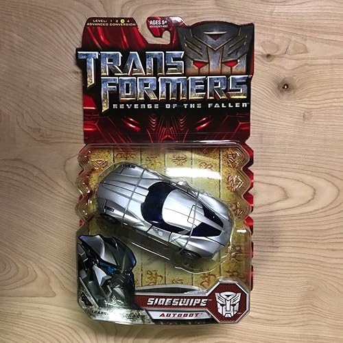 Transformers Movie Series 2 Deluxe Class 6 Inch Tall Robot Action Figure - Autobot SIDESWIPE with Deployable Blades and Shifting Battle Armor…