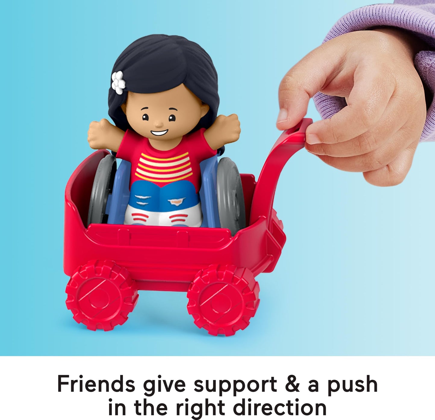 Fisher-Price Little People Toddler Toys Play for All Figure and Accessory Pack 9-Piece Set for Pretend Play Ages 1+ Years