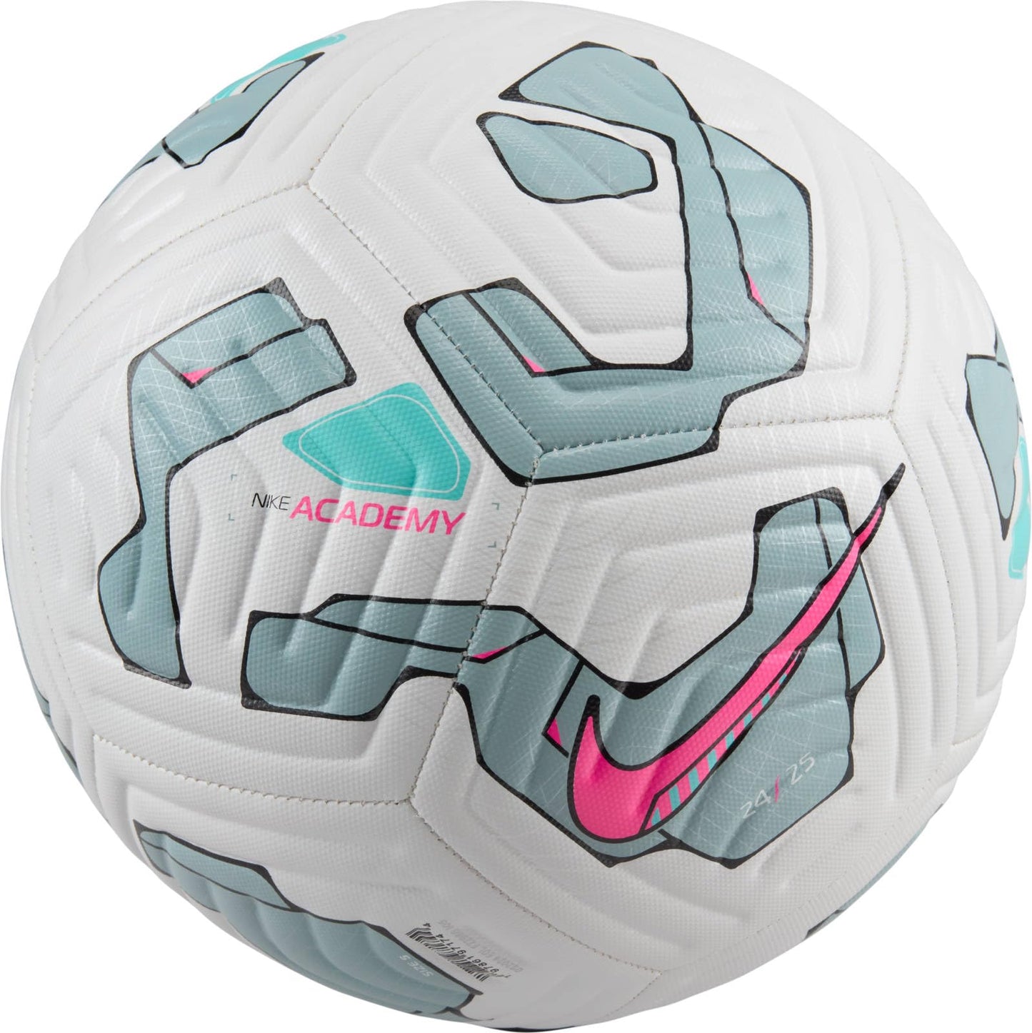 Nike Unisex Nk Academy - Fa24 Football, White/Ocean Cube/Pink Blast, 5