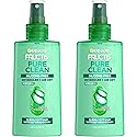 Garnier Fructis Pure Clean Detangler + Air Dry Spray, 5.0 Fl Oz, 2 Count (Packaging May Vary)