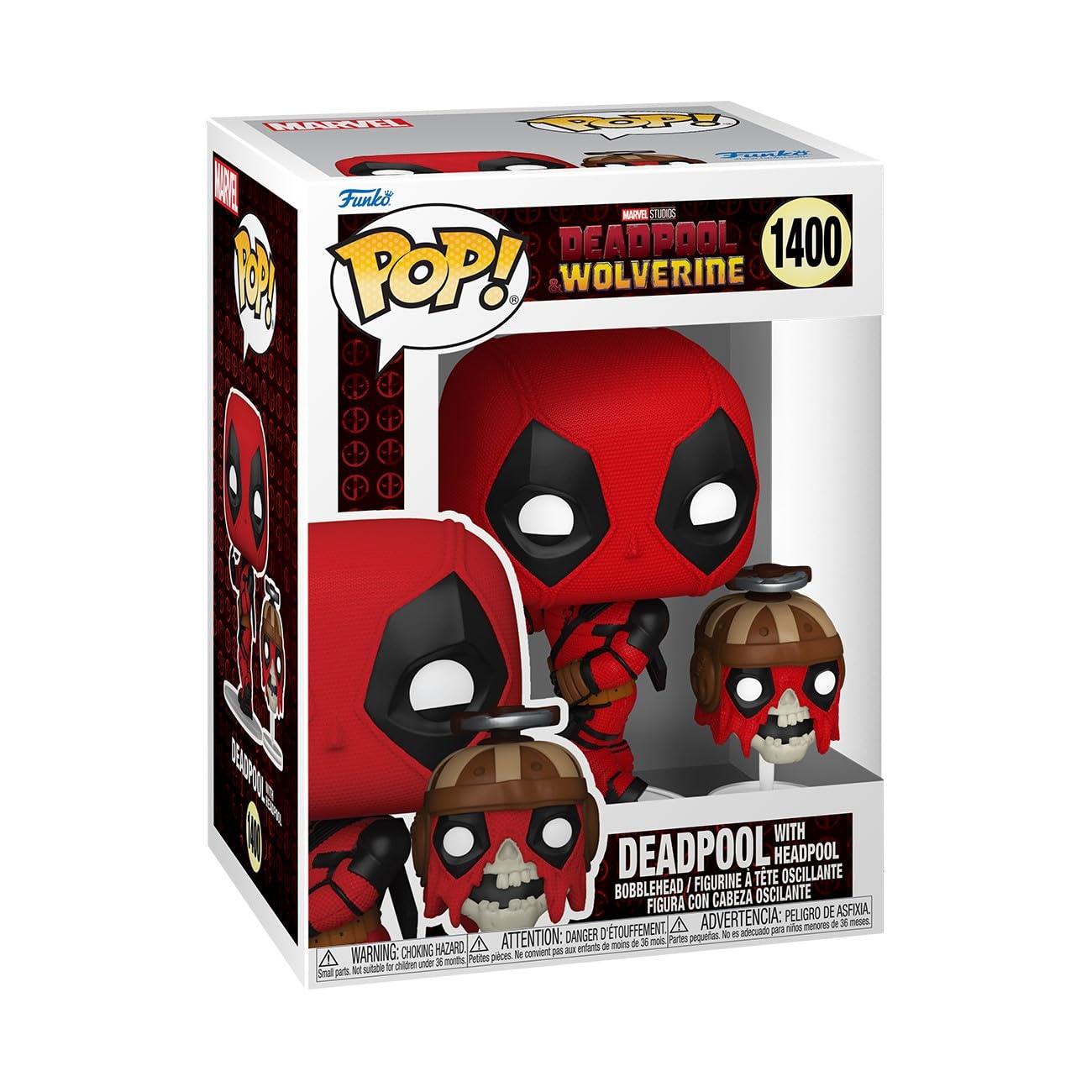 Funko POP! & Buddy: Deadpool & Wolverine - Deadpool with Headpool - Collectable Vinyl Figure - Gift Idea - Official Merchandise - for Kids & Adults…
