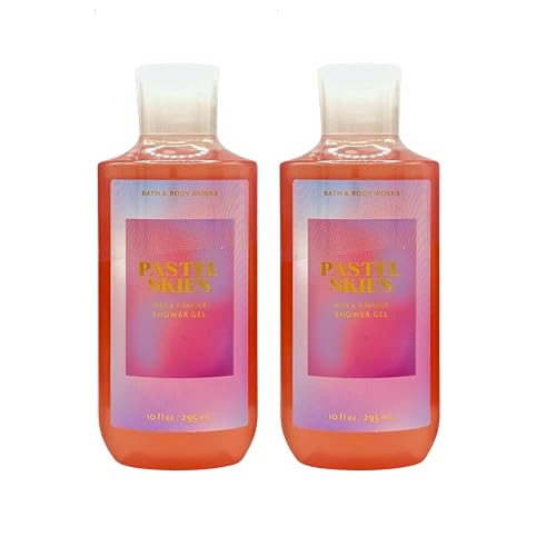 Bath & Body Works Shower Gel, Gift Set of 2, 10oz Each (Pastel Skies)