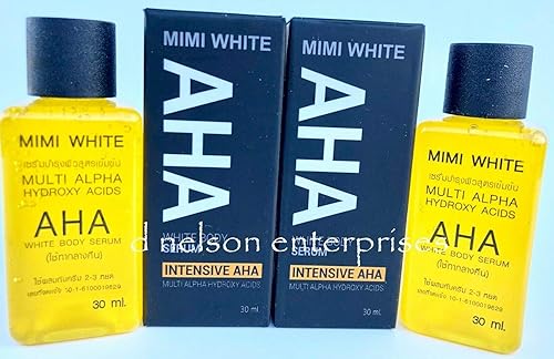 Mimi White AHA Body Serum, 2 Bottles x 30ml