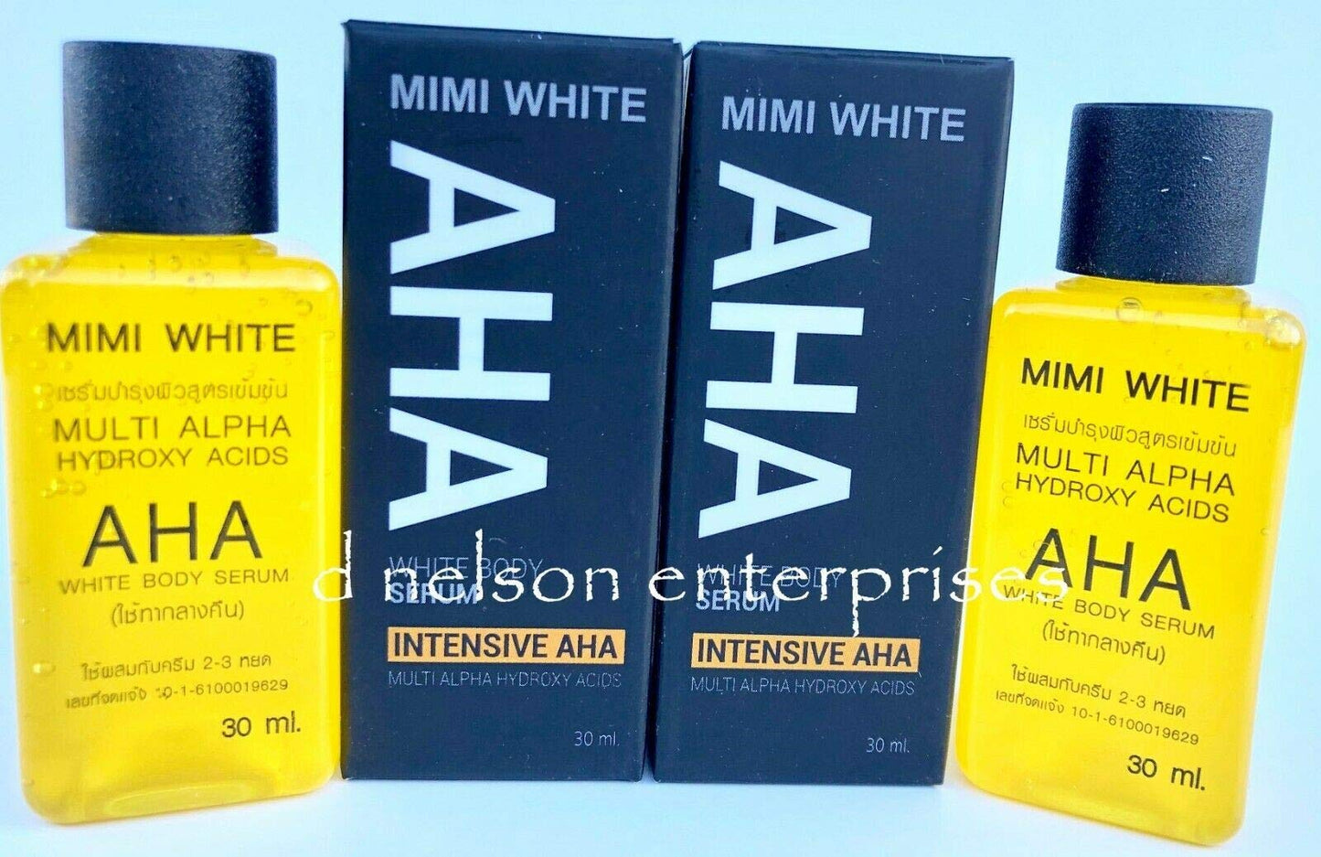 Mimi White AHA Body Serum, 2 Bottles x 30ml
