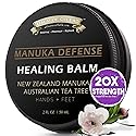 BALM OF GILEAD Tea Tree Balm - 2 fl oz Foot Cream with Tea Tree and Manuka Oil - Intensive Moisture for Itchy Feet, Eczema, Rashes & Dry Skin - Pure