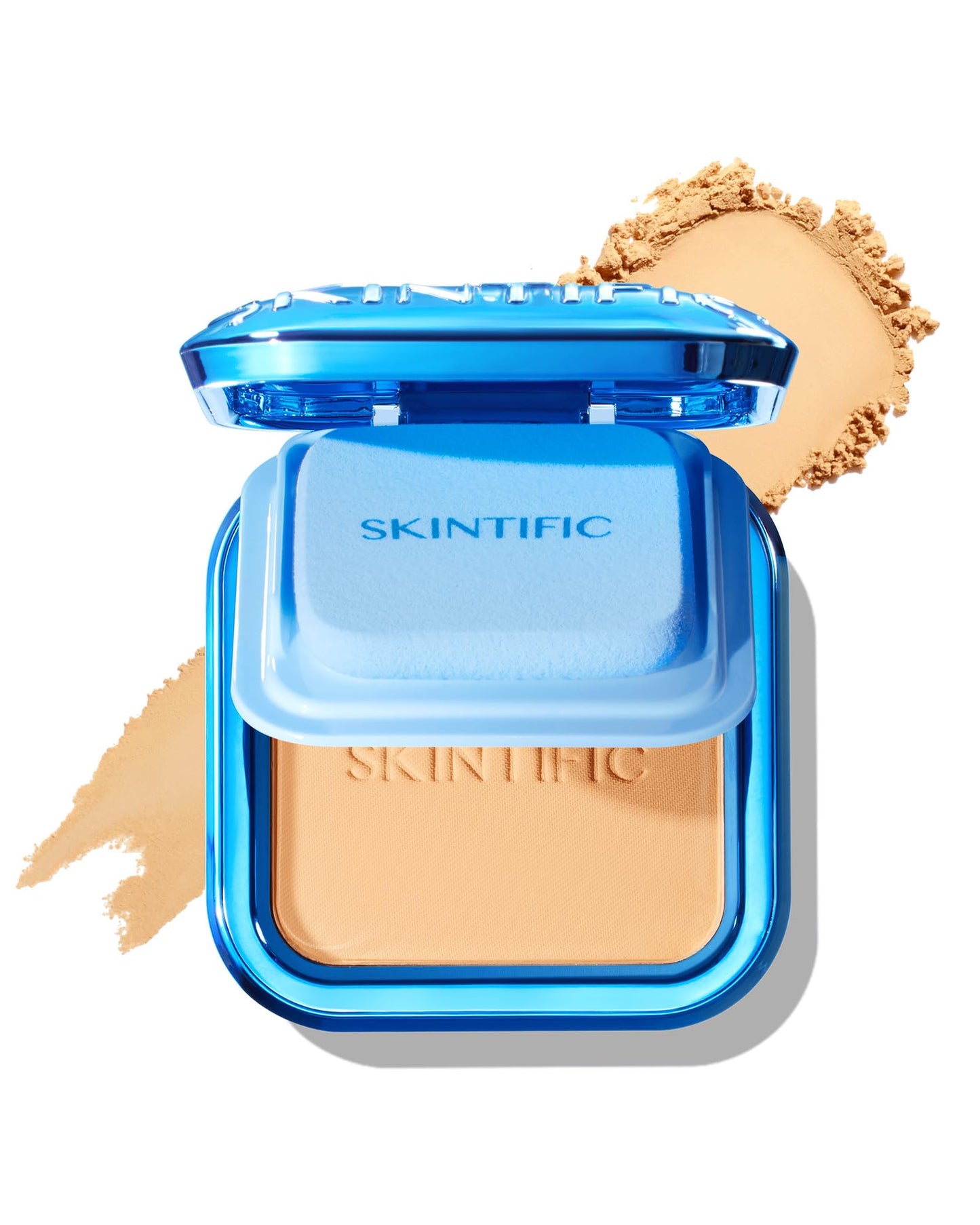 SKINTIFIC Ultra Cover Powder Foundation, Full Coverage Matte Finish, One-Swipe Flawless Pressed Powder with Oil Control, Lightweight & Long-Lasting Beauty and Personal Care SKINTIFIC