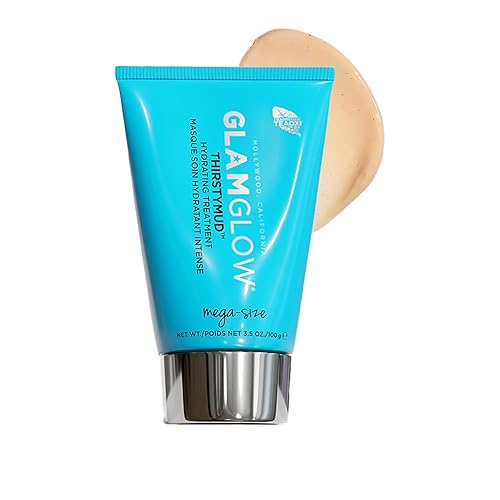 Glamglow THIRSTYMUD Hydrating Treatment Face Mask | 24-Hours Soothing Hydration for Dry Skin, Uneven Textured Skin | Hyaluronic Acid, 3.5 Ounce