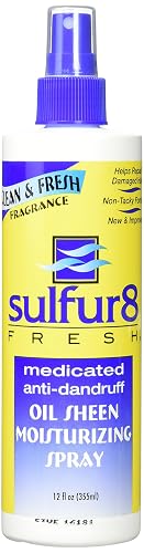 Sulfur8 Fresh Oil Sheen Moisturizing Spray, 12 Fluid Ounce