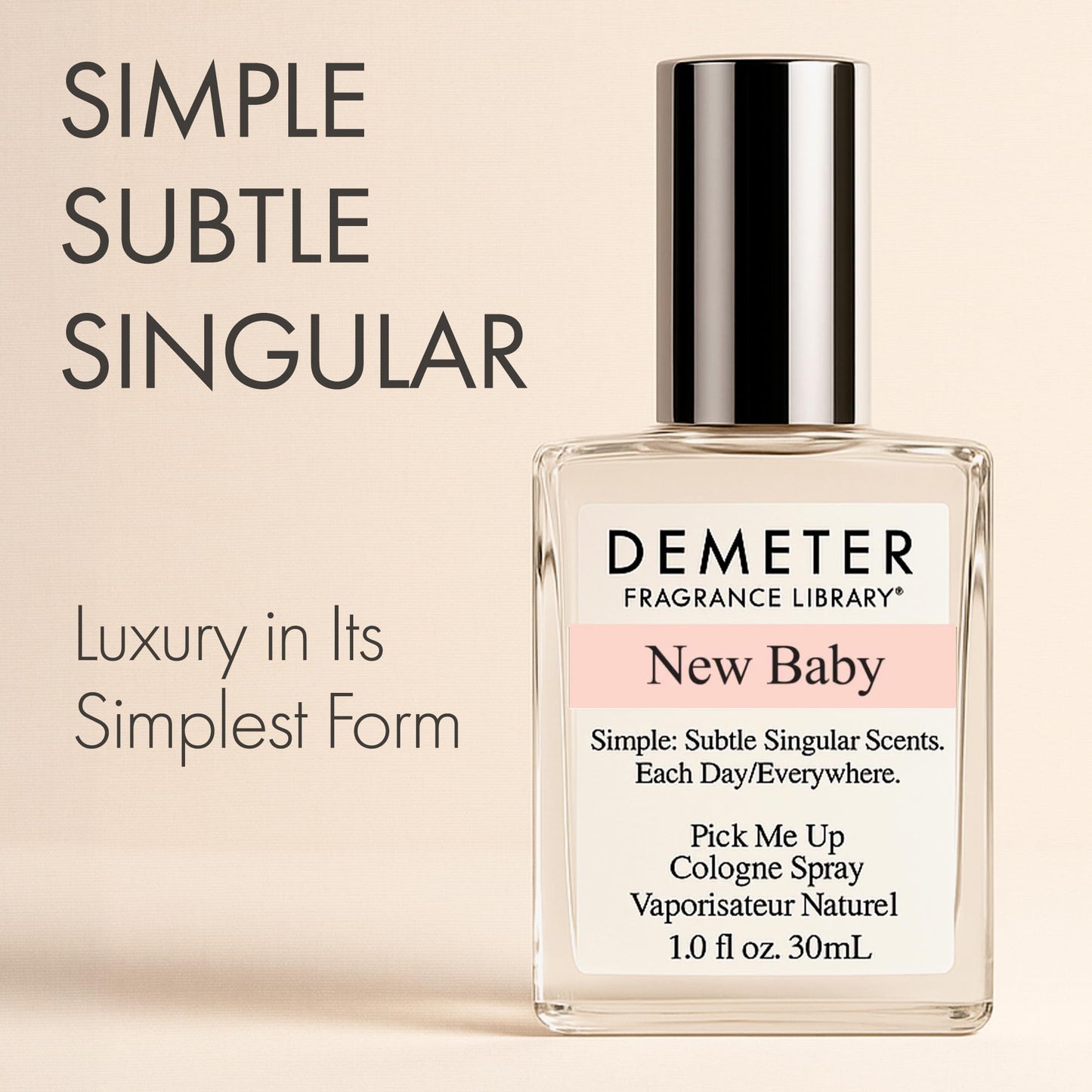 DEMETER Natural Perfume Spray Cologne for Women and Men, New Baby ., 1 oz