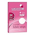 Waxxxie Washable Fabric Wax Strips 24pk for use with Wax Cartridge and Strip Wax for an Unbeatable at Home Salon Experience