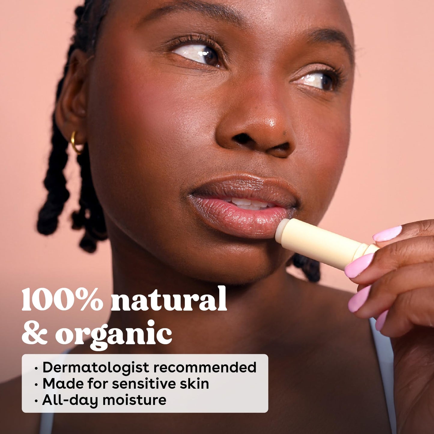 eos 100% Natural & Organic Lip Balm Sphere - Vanilla Bean, All-Day Moisture, Dermatologist Recommended for Sensitive Skin Care, Lip Care Products Beauty and Personal Care eos