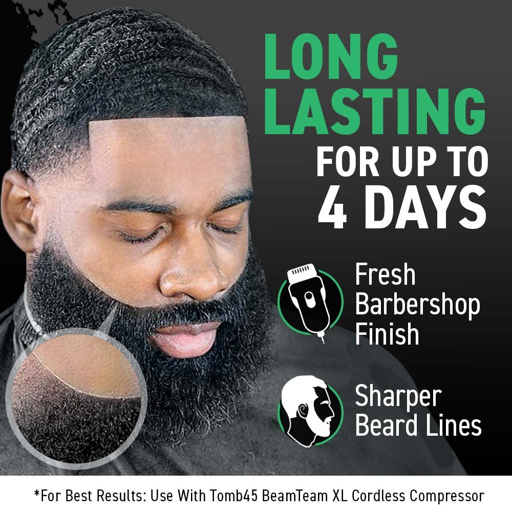 Tomb 45 NO DRIP Enhancement Color (Onyx Black) | Hair Enhancer For Beard & Lineup | Water Resistant Hairline Filler Spray | Barber Beard Liner