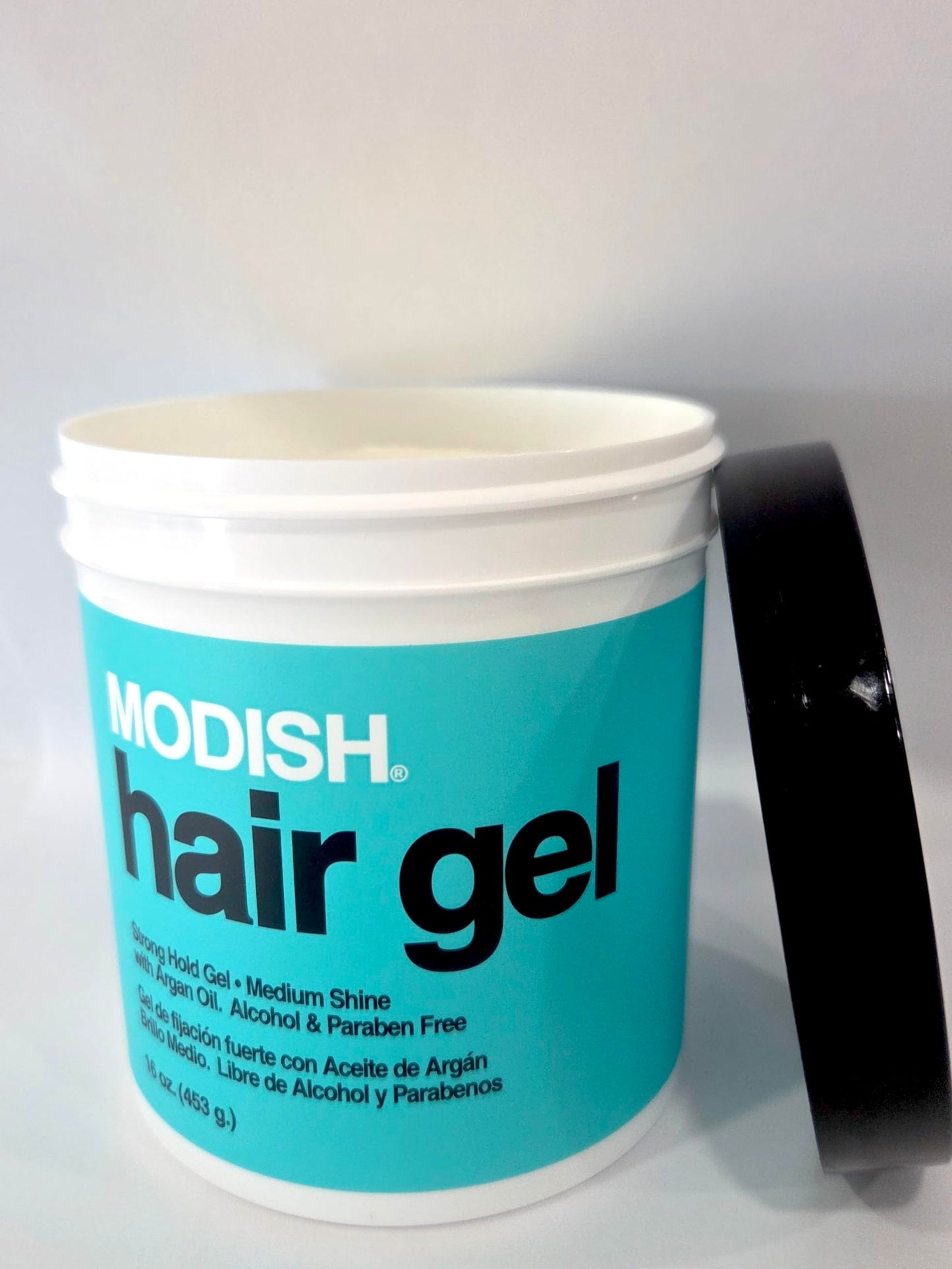 Modish Hair Gel, Strong Hold with Argan Oil, Alcohol FREE, (Set of 2) 16.oz