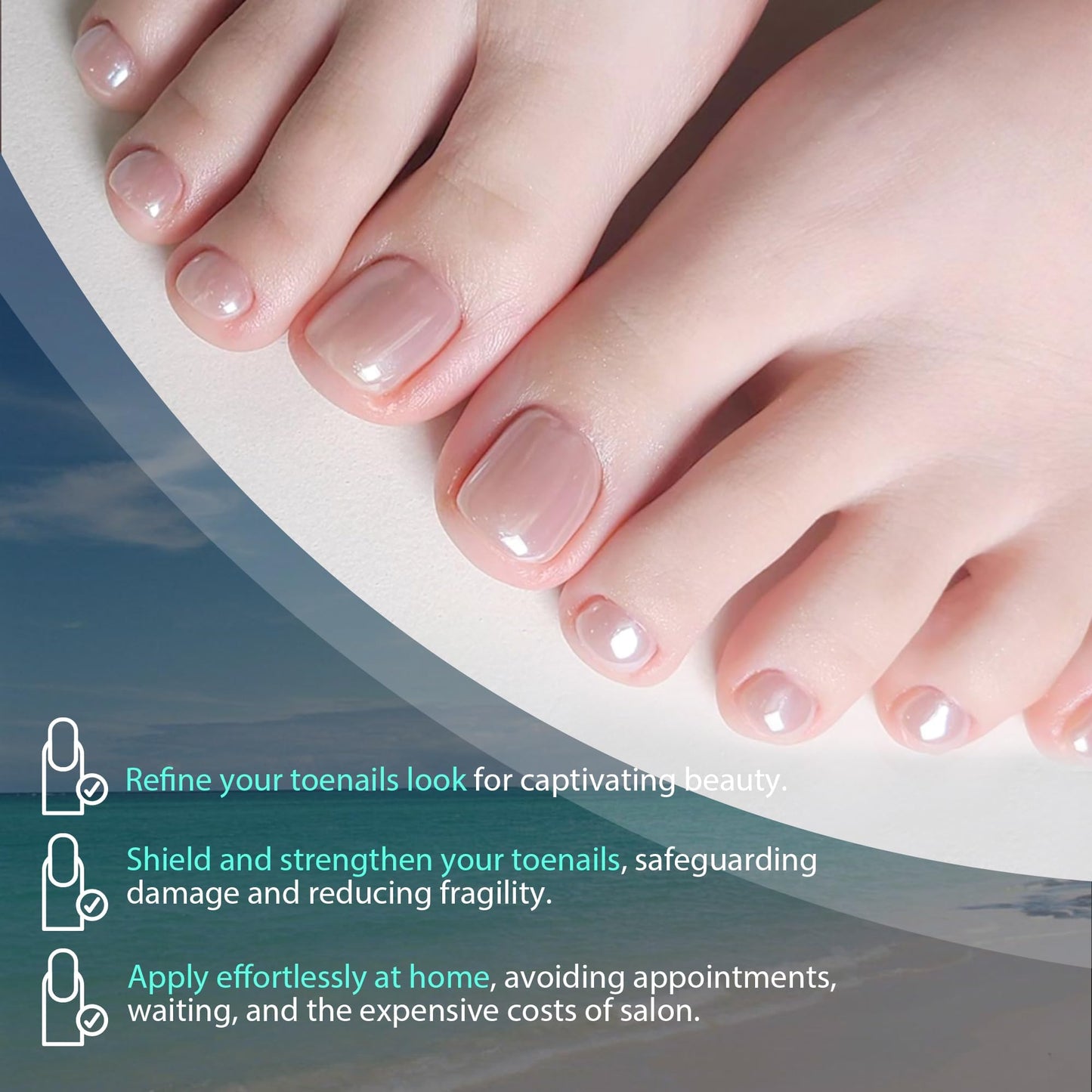 UNA GELLA Toe Nail Tips 312Pcs Short Square False Soft Gel Full Cover ToeNail Tips Matte Press on Fake Toenails 12 Sizes Pre-shape Acrylic Toenails Beauty and Personal Care UNA GELLA