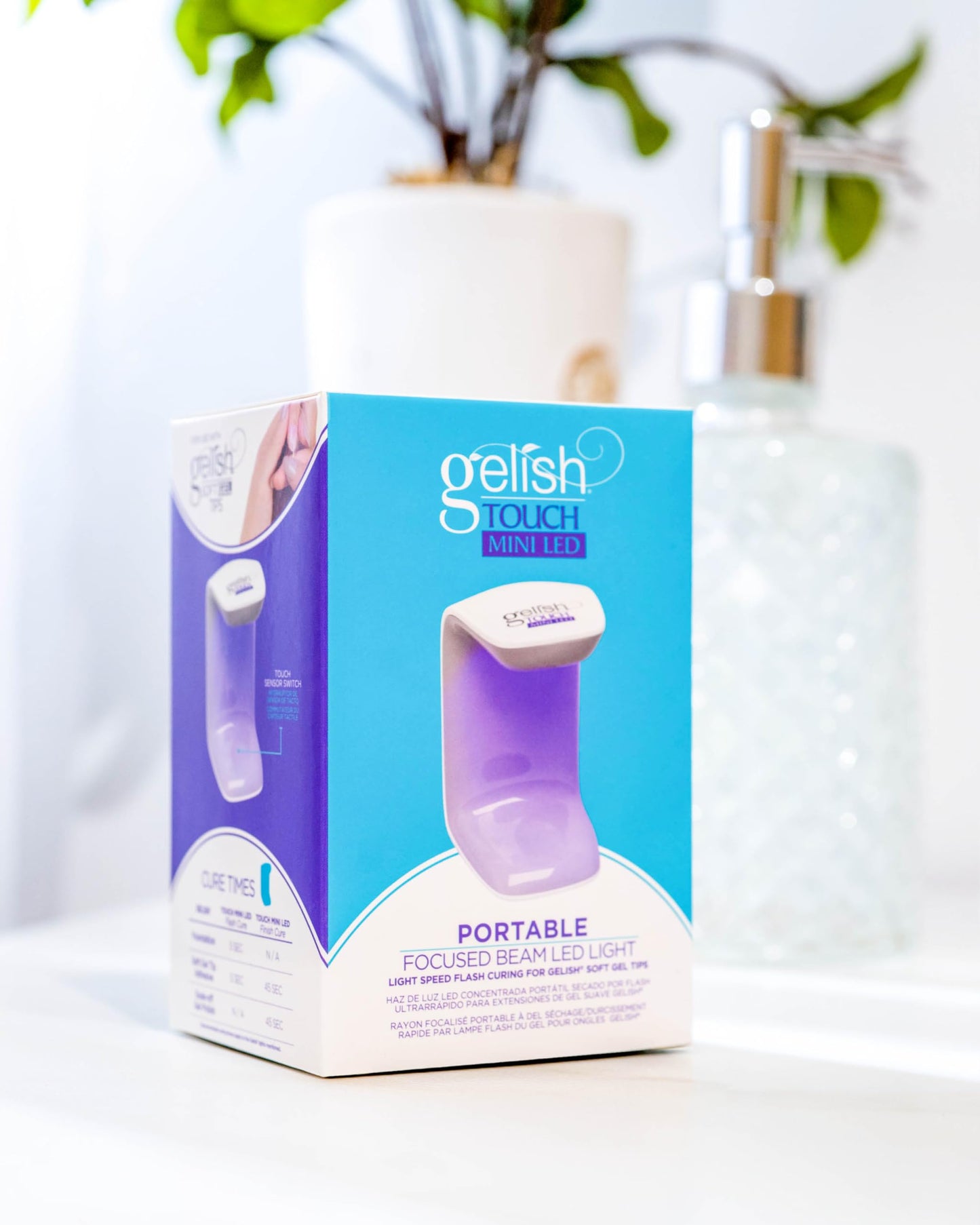 Gelish MINI Portable & Rechargeable USB Touch LED Light for Soft Gel Tips™ Beauty & Personal Care Gelish
