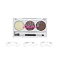 Ruby Kisses Go Brow Eyebrow Kit, Dual Shade Powder & Wax, Includes 3 Stencils, Perfect for Shaping & Defining, Natural Brow Look, Ideal for Sparse