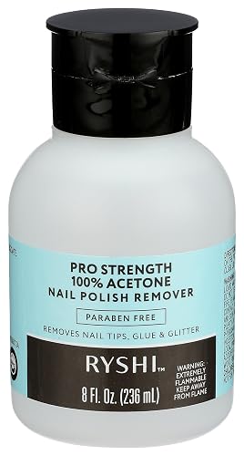 Ryshi Acetone 100% Pump Nail Polish Remover - 8 fl oz Beauty & Personal Care Ryshi