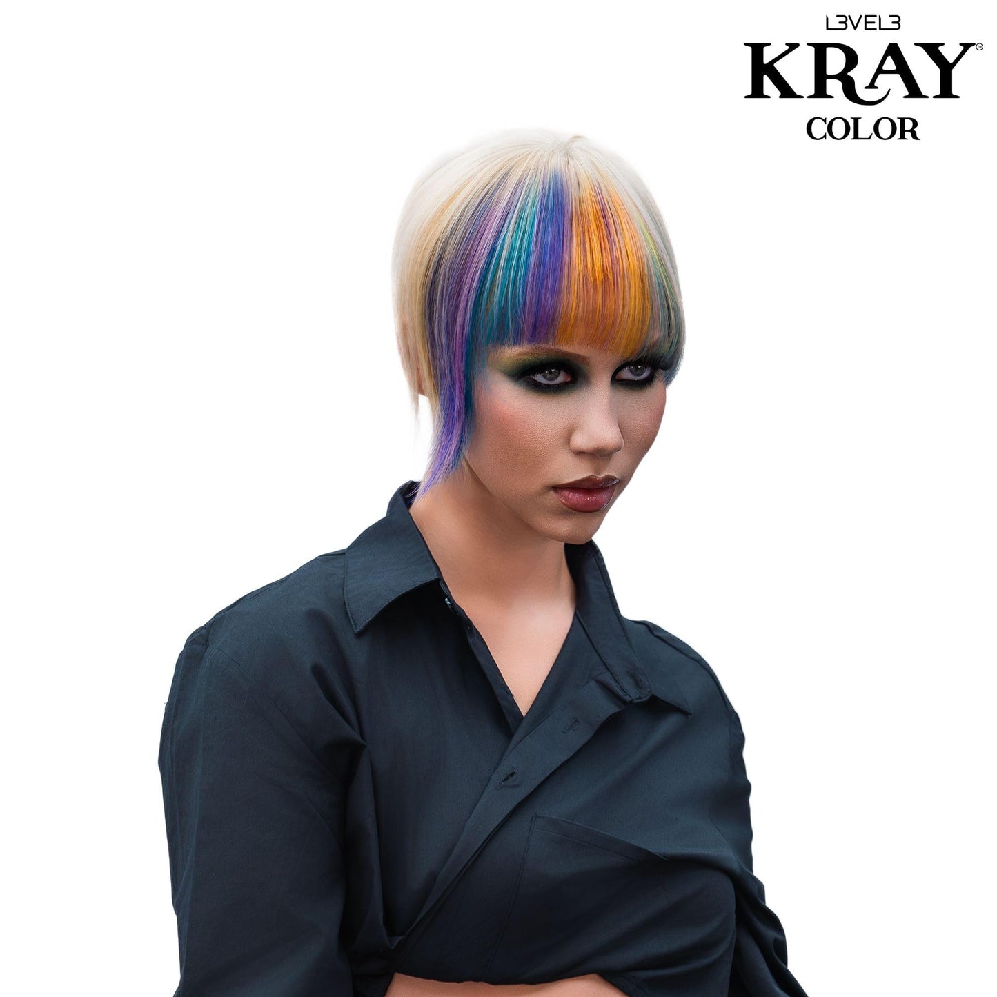 L3 - Level 3 Kray Semi Permanent Hair Color - Semi Permanent Hair Dye with Aloe Vera - Clear