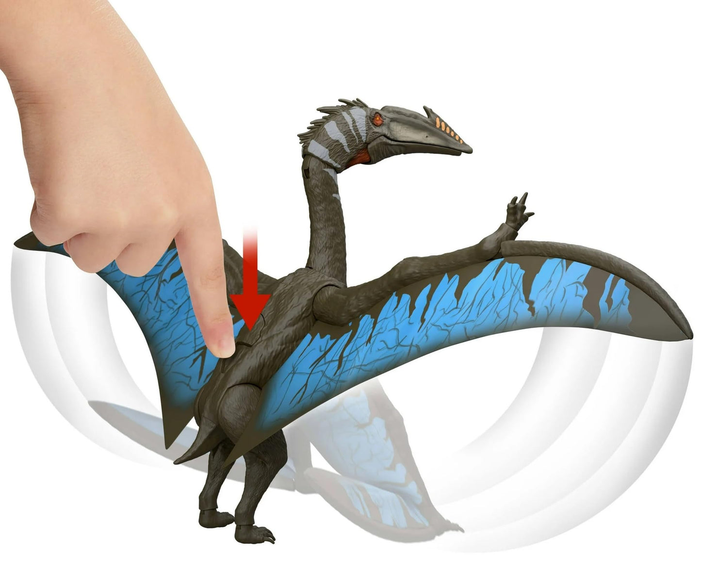 MAGNETOE Jurassic Rebirth Aerial Ambush Giant Pterosaur Quetzalcoatlus, Cretaceous Era