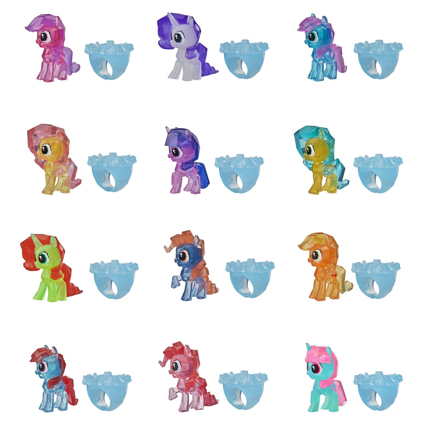 My Little Pony Secret Rings Blind Bag - Collectible Toy with Water-Reveal Surprise and Wearable Ring Accessory, 1.5-Inch Figure (Character May Vary)