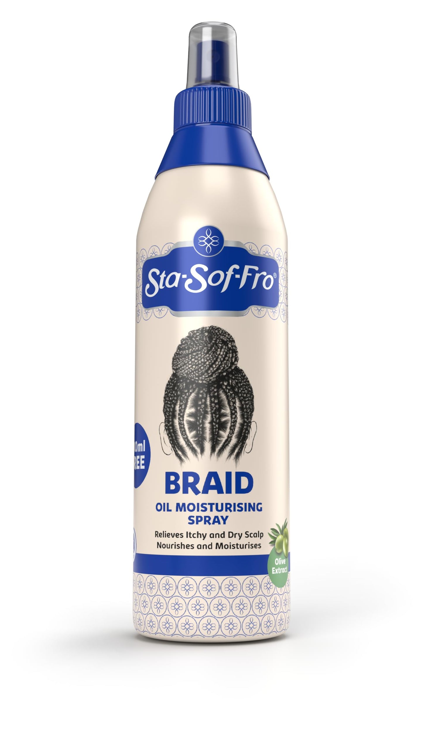 Sta-Sof-Fro BRAID Oil Moisturizing Spray 250mL, Blue
