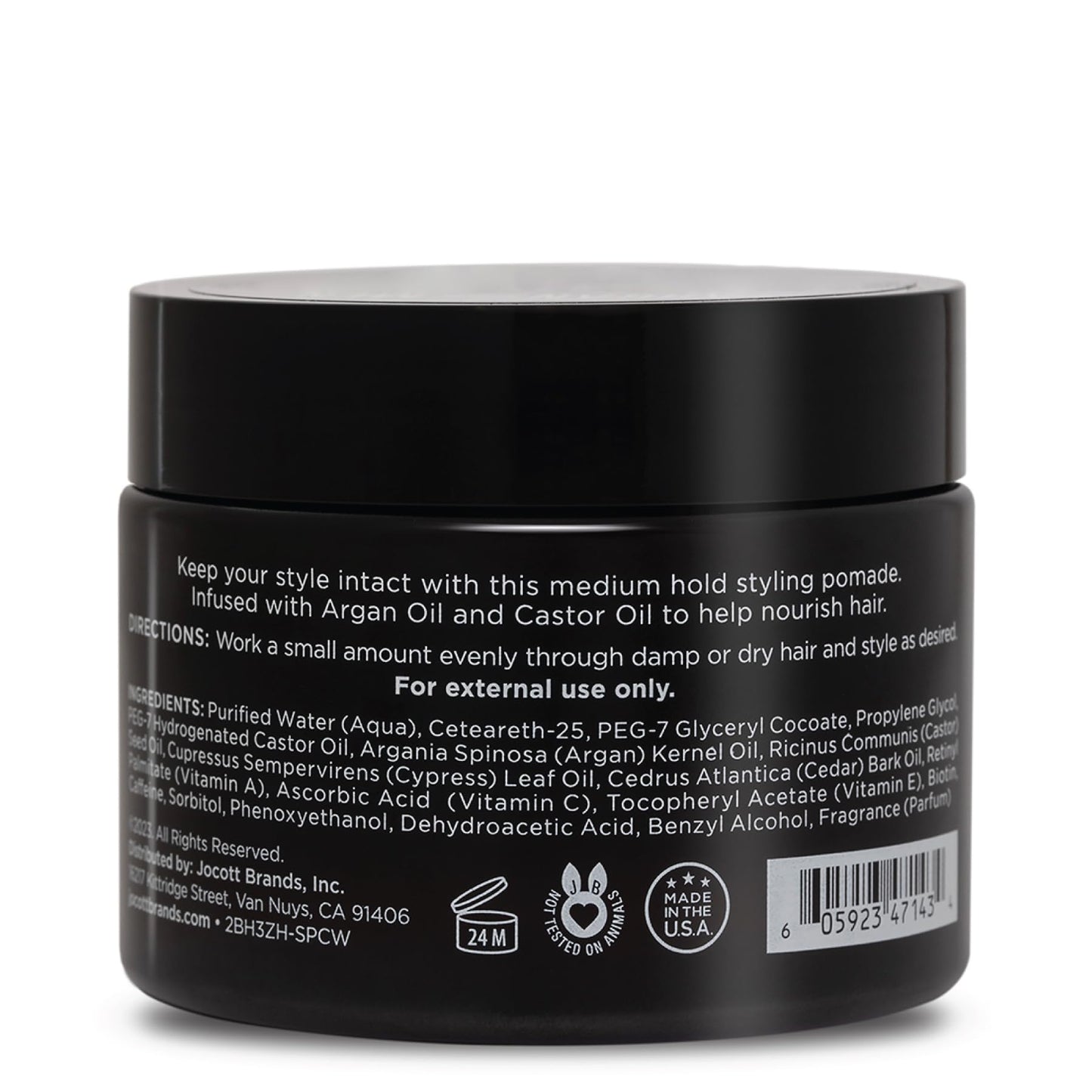 Argan Magic Medium Hold Pomade with Argan Oil | Shapes, Adds Texture, Increases Definition, Paraben Free (8 Oz)