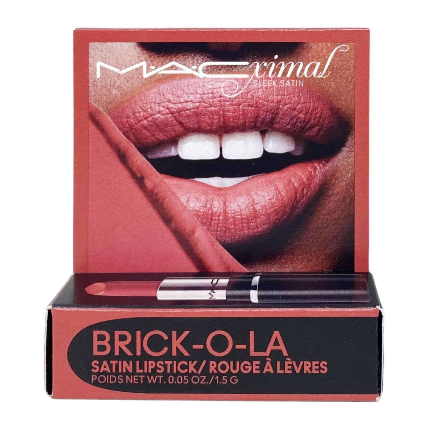 MAC M·A·C Cosmetics Mini M·A·Cximal Satin Lipstick - 826 Brick-O-La (0.05 oz / 1.5 g)