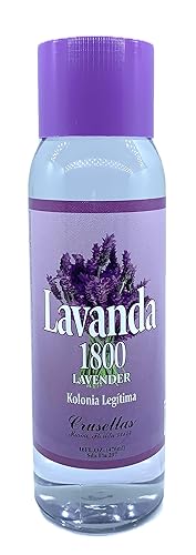 Crusellas Legitima Agua de Kolonia 1800 Lavender (Lavanda) Splash Cologne 16 Fl. Oz.
