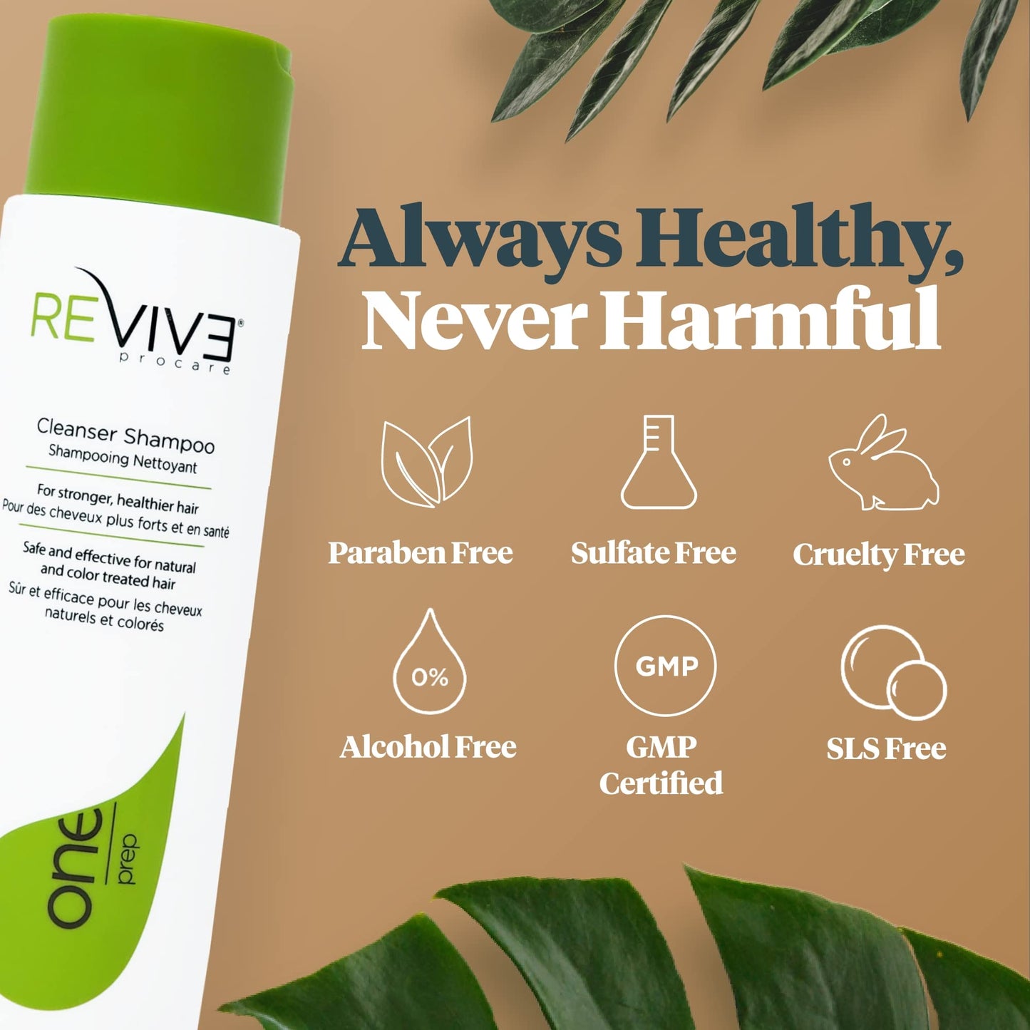 Reviv3 Procare PREP Cleanser Shampoo - Clinically Tested - Hair and Scalp Care Anti-Thinning and Fine Hair Cleansing Shampoo - Color Safe - All Hair