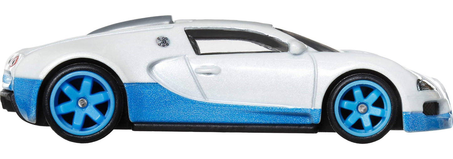 Hot Wheels Premium Car Culture Hammer Drop 1:64 Scale Die-Cast Bugatti Veyron Vehicle with Real Riders Tires & Metal/Metal Body & Chassis