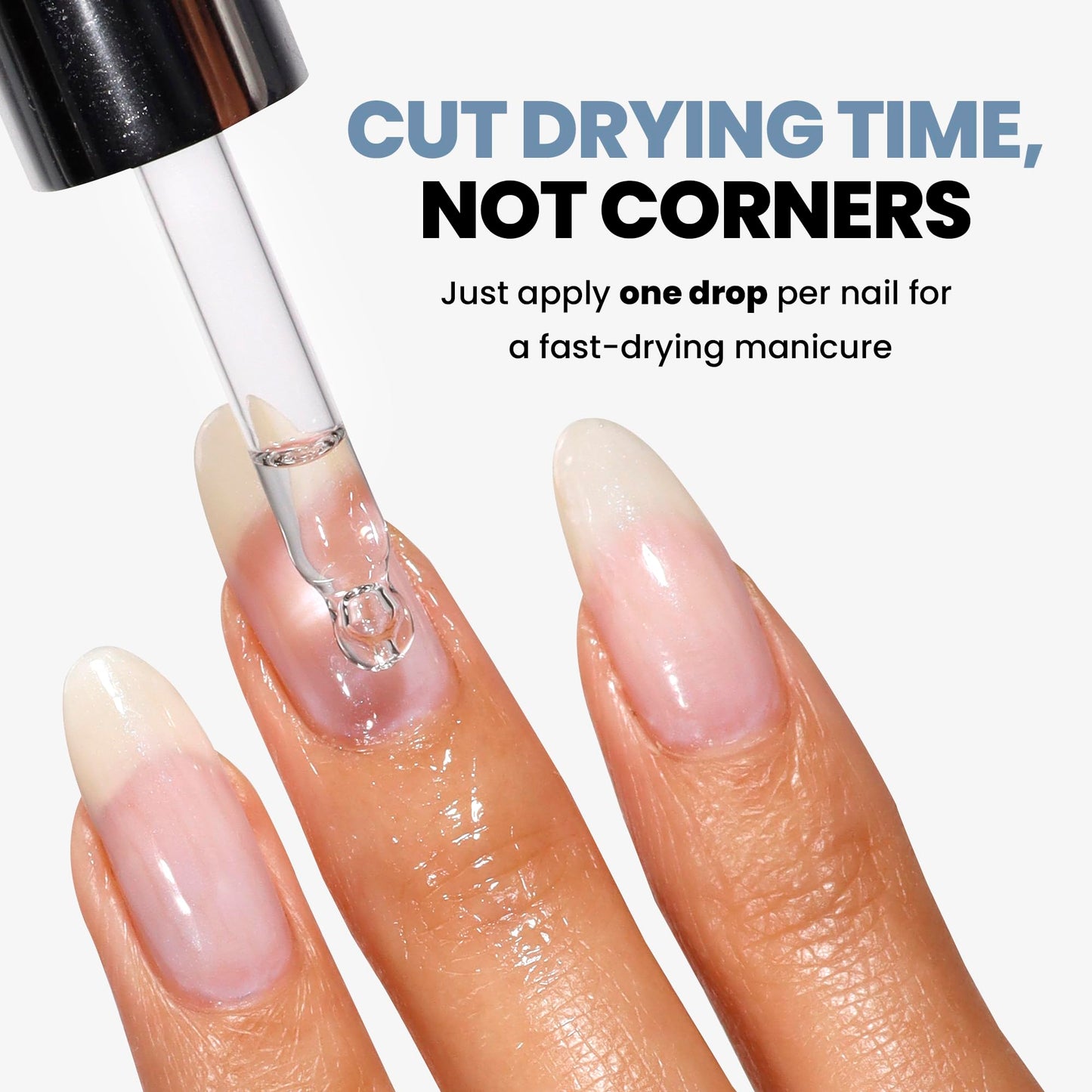 LONDONTOWN Accelerating Drying Oil, Quick Dry Polish Drying Drops with Botanical Oils & Vitamin B5, Reduces Smudges, Adds Shine & Hydration, Easy