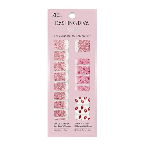 Dashing Diva Gloss Nail Strips - Queen Spirit - UV Free, Chip Resistant, Long Lasting Gel Stickers - Contains 32 Wraps, 1 Prep Pad, 1 File Beauty & Personal Care Dashing Diva