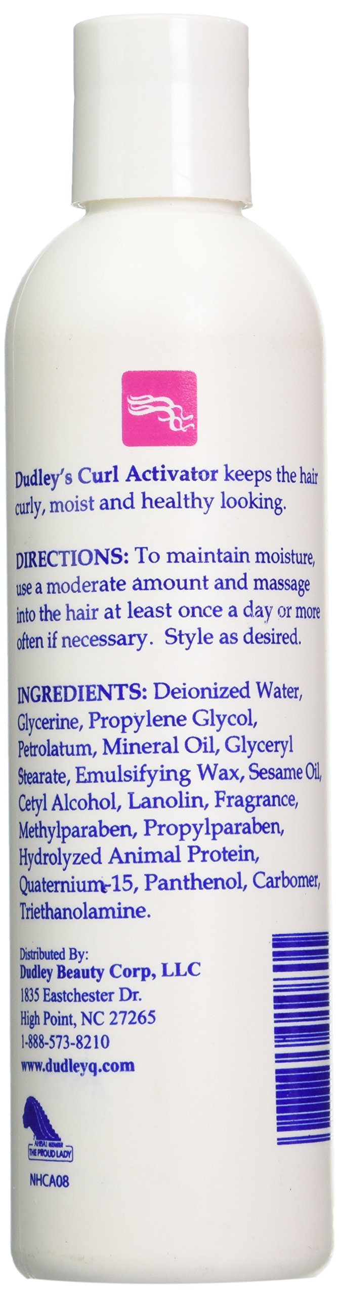 Dudley's Curl Activator Moisturizer for Unisex, 8 Ounce